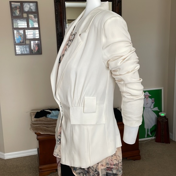 MADISON MARCUS SIZE SMALL IVORY SILK JACKET SIZE SM - Picture 4 of 12